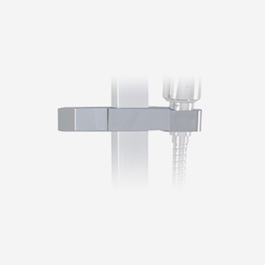 Support à douchette pour rails de douche carrés