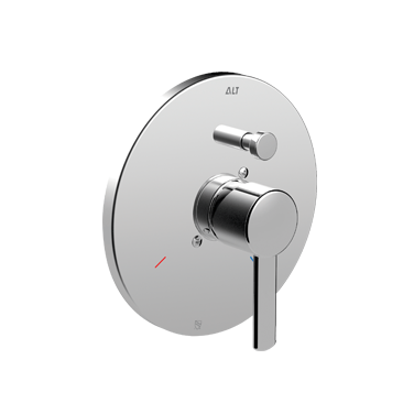 Circo trim set for pressure balance valve with diverter