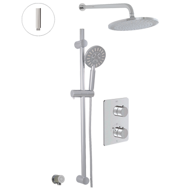 Système de douche thermostatique VIA DANTE – 2 fonctions Système de douche thermostatique VIA DANTE – 2 fonctions