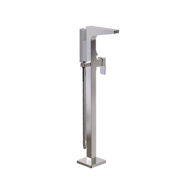 Floormount tub filler with handshower
