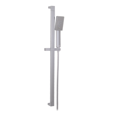 Square shower rail