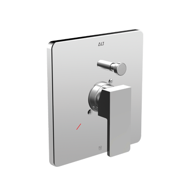 Riga trim set for pressure balance valve with diverter