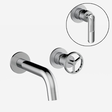 Robinet de lavabo mural