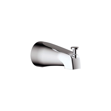 Round tub spout with diverter