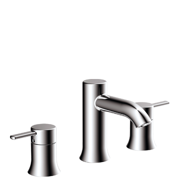 Widespread lavatory faucet