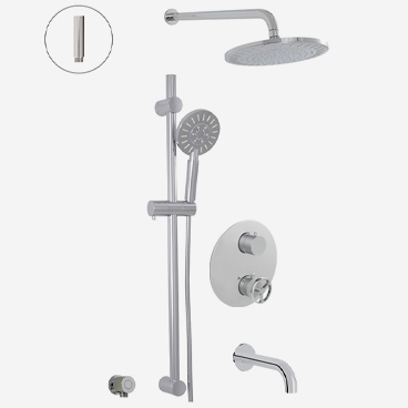 1840 Thermostatic shower system – 3 functions 1840 Thermostatic shower system – 3 functions