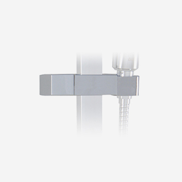 Handshower holder for square shower rails Handshower holder for square shower rails