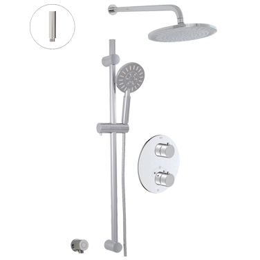 Système de douche thermostatique CIRCO – 2 fonctions Système de douche thermostatique CIRCO – 2 fonctions